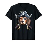 Pirate Halloween Beagle os croisés T-Shirt