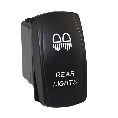Interrupteur de commande étanche 12V bleu 5 broches pour tableau de bord auto et moto