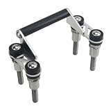 Accessori Staffa Supporto Per Navigatore GPS Moto Per BMW R1200GS R1250GS LC Adventure R 1200 1250 GS Adv 2013-2023 Cellulare Di Montaggio 12 Mm Moto Supporto Per Navigazione Gps(Argento)