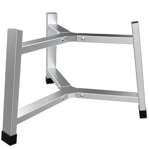 Tidevib Furnace Stand for Fire Pit with Vent Holes and Three-Legged Design in Stainless Steel for Outdoor Cooking and Camping, 15/19.5/27 Inch