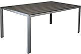 gartentisch grau klein Maße: 150 x 90 cm Kynast Aluminium Gartentisch 150 x 90 cm Anthrazit- Silber