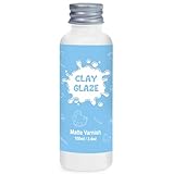 100ml Air Dry Clay Glaze, Air Dry Clay Varnish Can Not Only Used to Prevent Clay Cracking, Scratches, and Wear, Polymer Clay Glaze Can Also Having a Matte Glaze Effect (Matte)