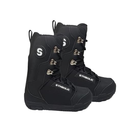 Symbolic Ultra Light Black Snowboard Boots 7 8 9 10 11 12 13 14 (Black, Mens 12)