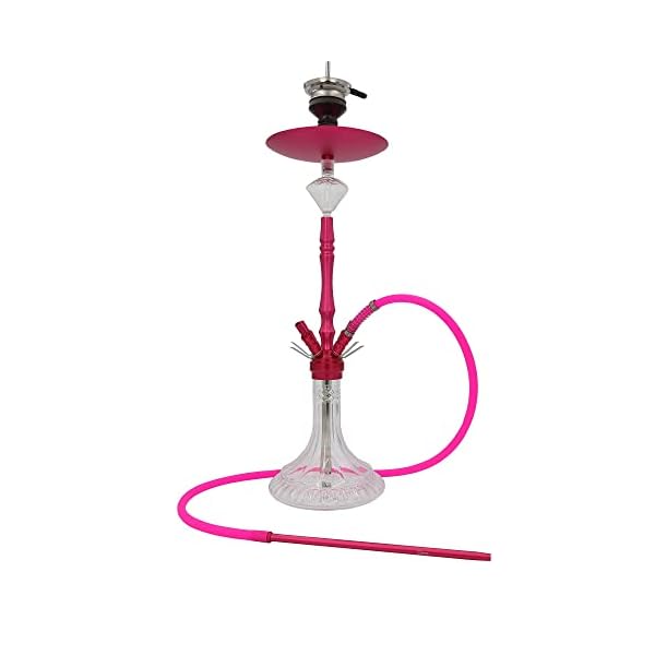 DIAMOND HOOKAH Premium Groß Aluminium RPO3A Shisha Set, Wasserpfeife Shisha Edel Komplettset mit 4 Anschlüsse. 18/8…