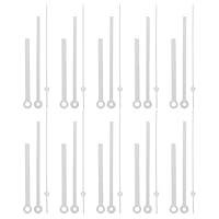 OSALADI 10 Sätze Nur Uhrarme Uhrennadel-Set Zeiger Einer Wanduhr DIY-uhrzeiger Große Digitale Wanduhr Wanduhrnadeln Quarzuhrzeiger Wanduhrarme Led-Uhr Einstellen Weiß Metall Plastik