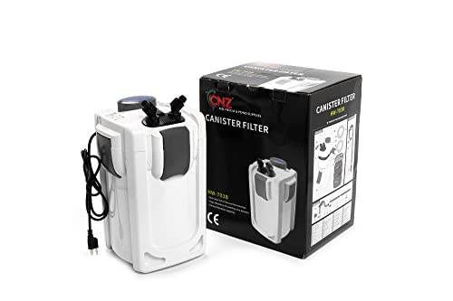 CNZ HW-703B 370GPH Canister Aquarium Filter Meida Kits,