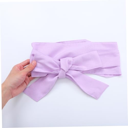 Ceinture large kimono en coton lin anti-compression pour robe - 4