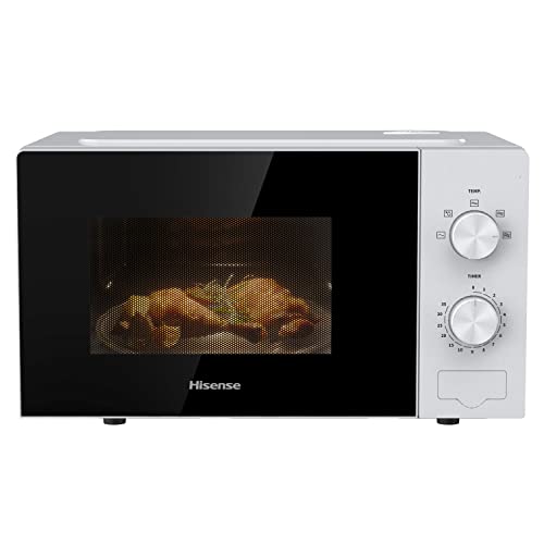 Hisense 700 Watts 20 Litre Solo Microwave Oven H20MOWP1UK White, Automatic Defrost, 5 power levels,...