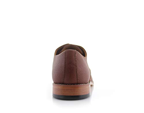 Image of Ferro Aldo Men's Classic Cap Toe Oxford Dress Shoe Collection | Perfect for Formal, Business, and Wedding Attire