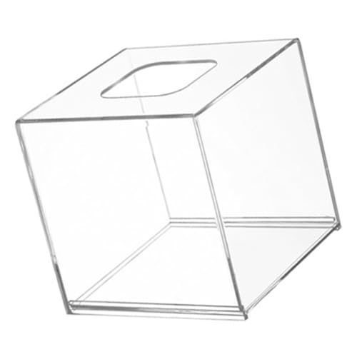 Mikikit Caja De Pañuelos Transparente De Servilletas para Hogar y Oficina Simple y Moderno