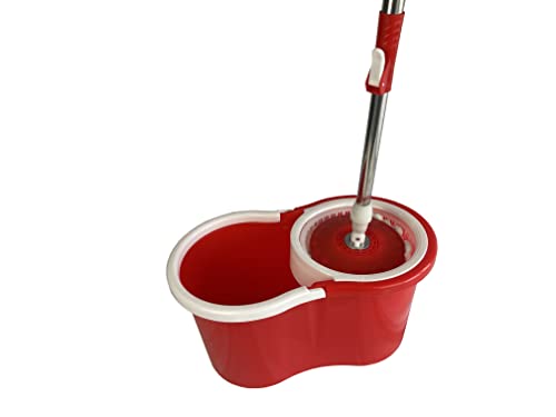 ASHLEY Spinning Seau Rouge pour le Nettoyage des Sols de la Maison