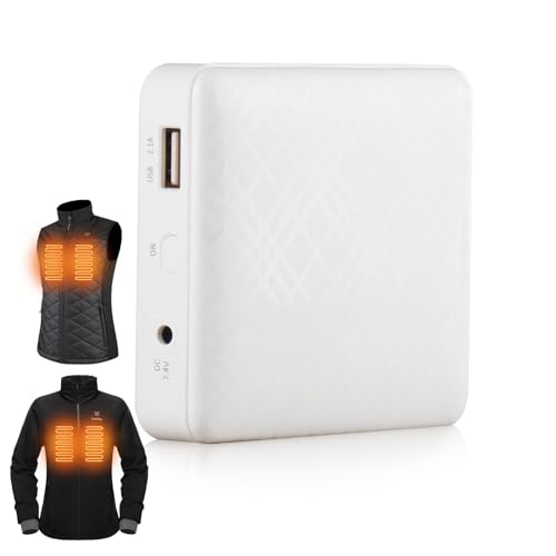 7.4v 5000mAh Heated Jacket Battery with Charger Cable Replacement Backup Pack for Hoodies, Vests, Down Coat2