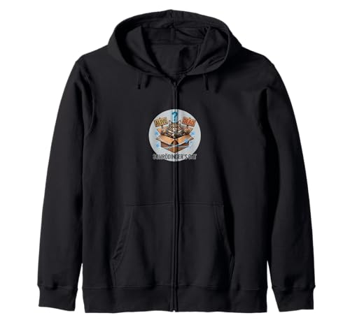 Schrodinger's Cat Alive or Dead - Quantum Paradox Humor Zip Hoodie