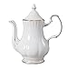Czajniczek z porcelany kostnej czajniczek w stylu niemieckim złota krawędź dzbanek do kawy 1150 ml kwiat czajniczek ceramiczny popołudniowy czajniczek (kolor: Biały, rozmiar: 1150 ml)