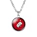 Logo De Super-Héros Captain America Superman Iron Man Flash Hulk Time Gem Pendentif Collier