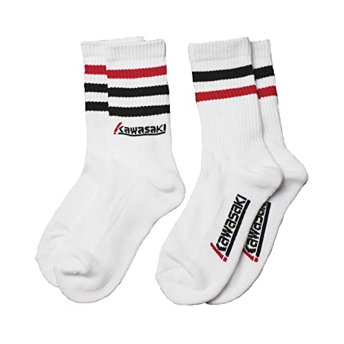  Kawasaki 2 Pack Socks Calze, 1002 White, Normal Unisex-Adulto