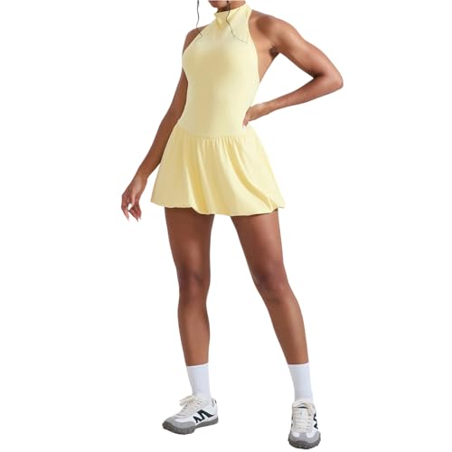 Robe de tennis dos nu confortable pour la course à pied et le golf