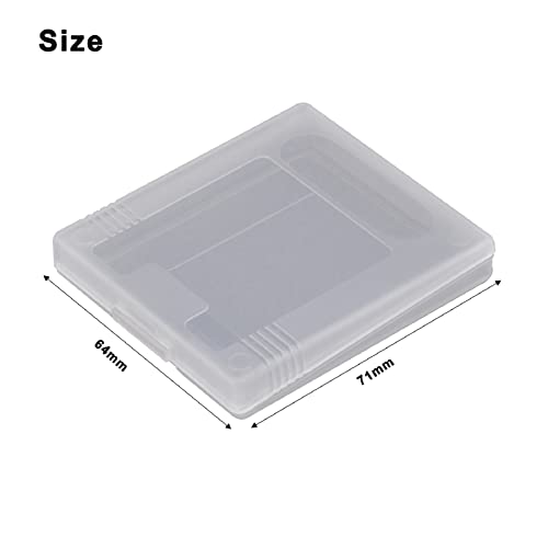 10Pcs GBC Game Card Case for Gameboy Color GBC, Clear Dust Cover Protective Protable Card Box
