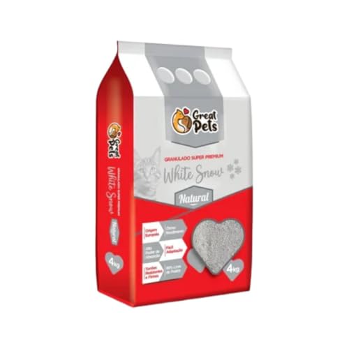 Granulado Premium White Snow Great Pets Natural 4kg