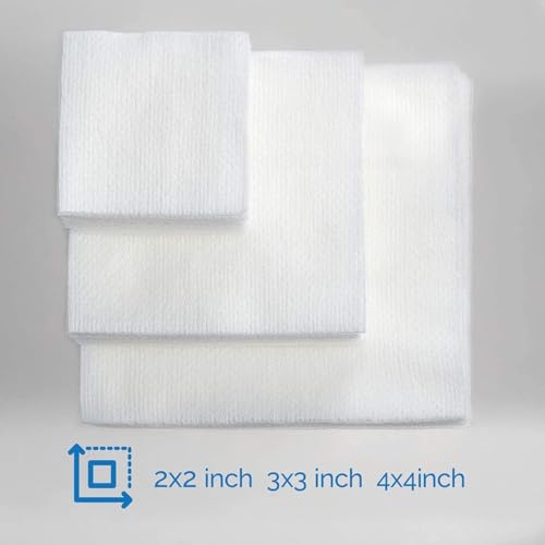Image of JMU 2000 Gauze Pads 4x4, Non Woven Sponges 4-Ply Non-Sterile Guaze | All Purpose Gauze Sponges