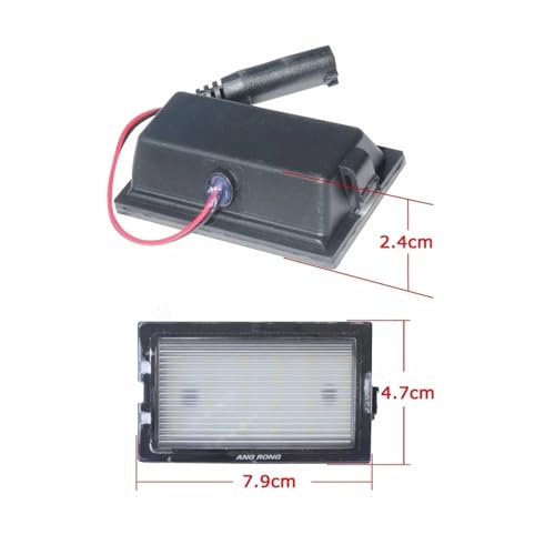 Luz de matrícula LED blanca sin error CANBUS para Land Rover Discovery y Freelander 2 2