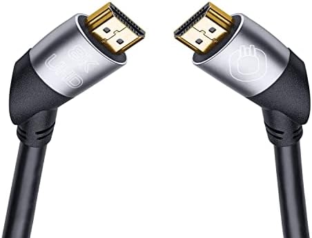 OEHLBACH Easy Connect UHD Ultra High Speed kabel HDMI (48 Gbit/s, 8K 60 Hz, 4320p, 4K 120 Hz, Dolby Vision, Dynamic HDR 10+, 21:9, 3D, VRR, eARC) 1,5 m, czarny
