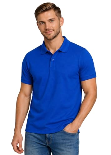 Image of INKKR Men's Polo Neck Half Sleeve Solid T-Shirts