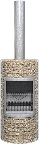 Barbecook Ferro Gabionenkamin mit Grillrost Terassenofen Feuerstelle...