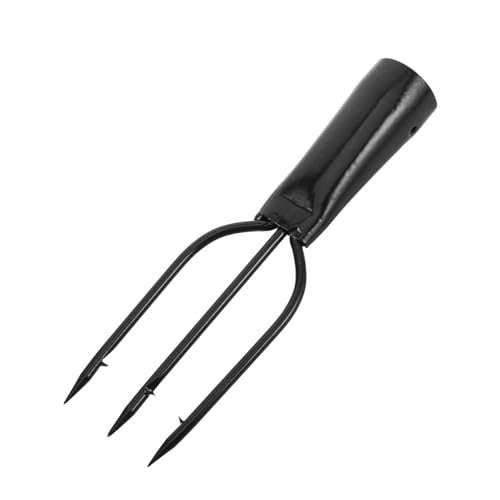 HONMEET Forchetta da Pesca in Acciaio Inossidabile con Punte con Ardiglione per Acqua Dolci e Salate Strumento di Cattura Preciso e Resistente per Pesca Sportiva