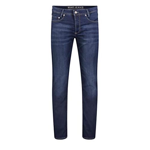 MAC Herren Straight Leg Jeanshose Jog'n Jeans, Blau (Dark Blue Authentik used H743), W35/L32 (Herstellergröße: 35/32)