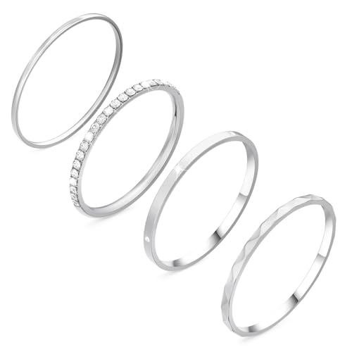 Vigamen 4�p�b�N 14K�S�[���h���b�L �X�^�b�J�u�������O �����p �L���[�r�b�N�W���R�j�A �͑��_�C�������h Oura �X�^�b�N�����O Oura Ring Gen 4/Oura Ring Gen 3�p�A��i�ȃg�����f�B�X�e�[�g�����g�X�^�b�L���O��