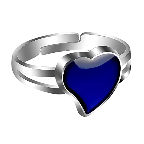 2022 Anillo de cristal en forma de corazón, joyería de amor doble anillo de circón de amor, anillo de regalo de boda, accesorios de joyería para mujeres Cover