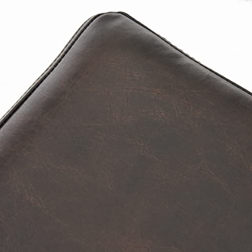 Christopher Knight Home Lopez Leather Backless Bar Stools, 2-Pcs Set, Brown #TOP3