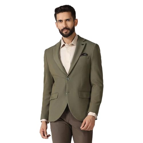 Image of Blackberrys Men's Textured Slim Fit Blazer