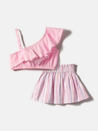 Image of Nautinati Baby Girls Cute Printed Top and Shorts Clothing Set | Age 0-3 Years