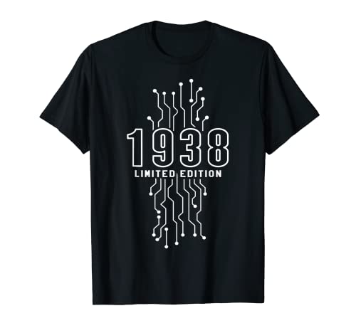Cumpleaños 1938 Edición limitada Regalo Usado Gaming Vintage Camiseta