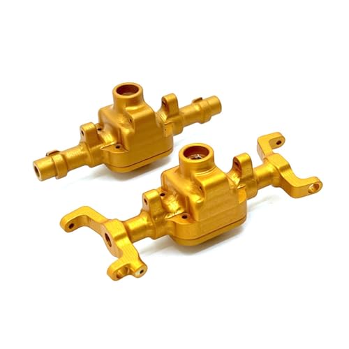 Essieux avant et arrière FMS 1/18 RC en aluminium jaune pour voiture de modélisme