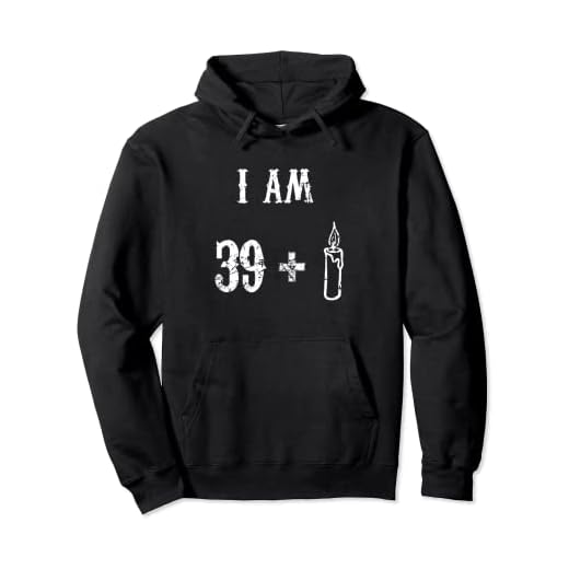 Soy 39 más uno, 40 cumpleaños vela humor Sudadera con Capucha