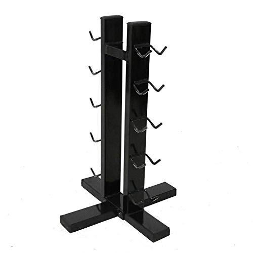 Kit Suporte Torre Expositor 5 Pares Halteres 1 a 5 Kg