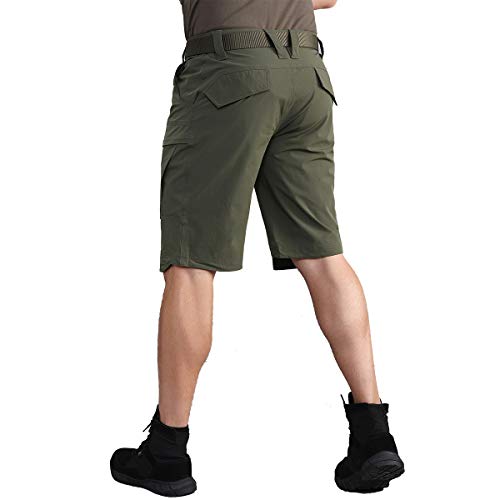 Carwornic Men's Quick Dry Hiking Tactical Shorts Lightweight Stretch Outdoor Cargo Shorts With Multi Pockets Summer Casual Camping Travel Fishing Shorts #TOP4