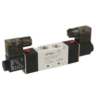 Électrovanne pneumatique DC24V 2 positions avec guide interne pour vérin à air