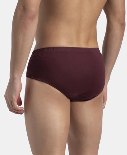 Image of Jockey 8035 Men Super Combed Cotton Solid Brief with Ultrasoft Concealed Waistband