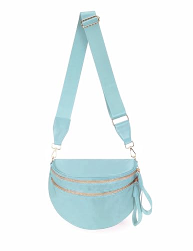 Image of FEIBOON Spacious Nylon Crossbody Bag Bum Bag Handbags Wallets Purses Trendy Shoulder Bag for Women