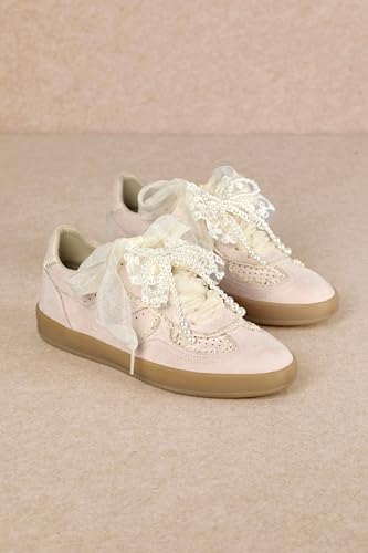Mi.iM Eleanor Pearl Organza Ribbon Vintage Sneakers2