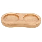 HOMOCONO Bandeja Organizadora de Madera y Diseño Elegante Base Antideslizante para Molinillos de y Pimienta para del Hogar y Estación de Bar
