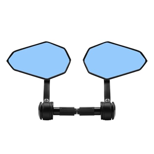 Retrovisores de moto de diamante con visión amplia para manillar de 22mm