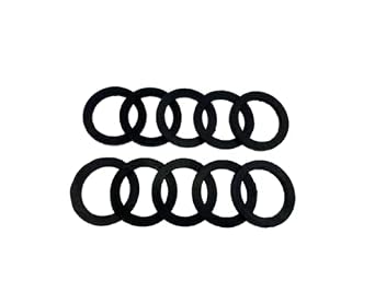 DAE G-100 ID 1 in Actual 1.09, OD 1-1/2 in Actual 1.48 Standard Size Union Rubber Washer, 10 Pack