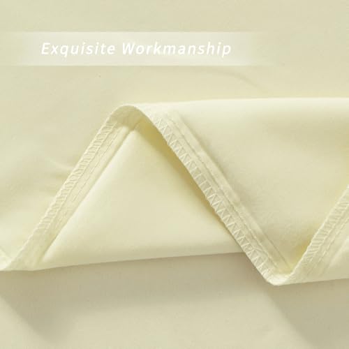 Image of King Size Zipper Pillow Cases Set of 2,Beige,20x36 Inches | Soft Comfortable, Not Shrink, Breathable Luxury