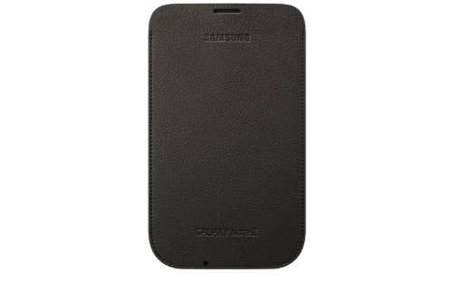 Samsung Original - EFC-1J9LDEG - Étui en cuir pour Galaxy Note 2 - Marron foncé