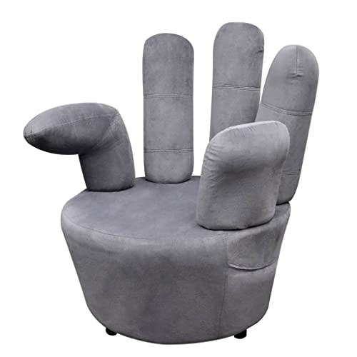 VidaXL Sillón Gris de Terciopelo en Forma
